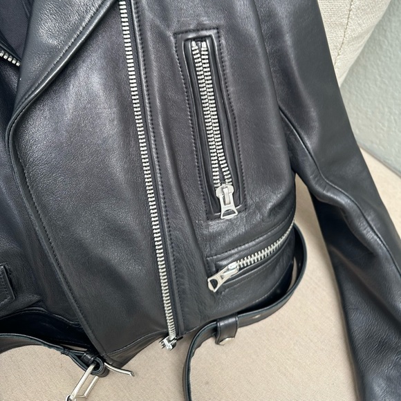 ACNE STUDIOS Leather biker jacket size36 - Picture 10 of 16